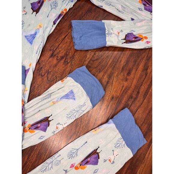 Little Sleepies Unisex Pajama Pants set Olaf Frozen Elsa Anna Jogger Bamboo M - Picture 5 of 9